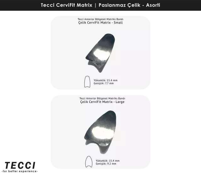 Tecci CerviFit Matrix Asorti – Paslanmaz Çelik