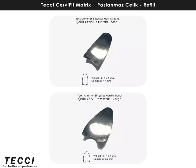Tecci CerviFit Matrix Refill – Paslanmaz Çelik