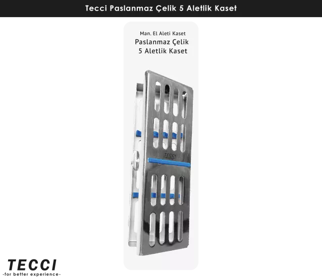 Tecci Paslanmaz Çelik 5 Aletlik Kaset