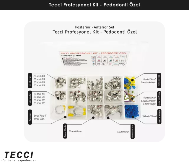Tecci Profesyonel Kit - Pedodonti Özel