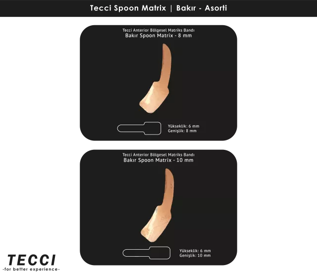 Tecci Spoon Matrix Asorti – Bakır