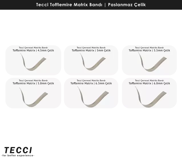 Tecci Tofflemire Matrix Bandı – Paslanmaz Çelik