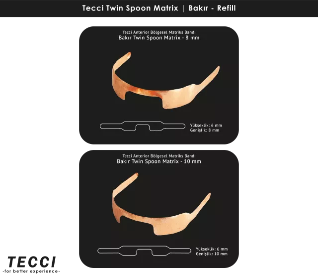 Tecci Twin Spoon Matrix Refill – Bakır