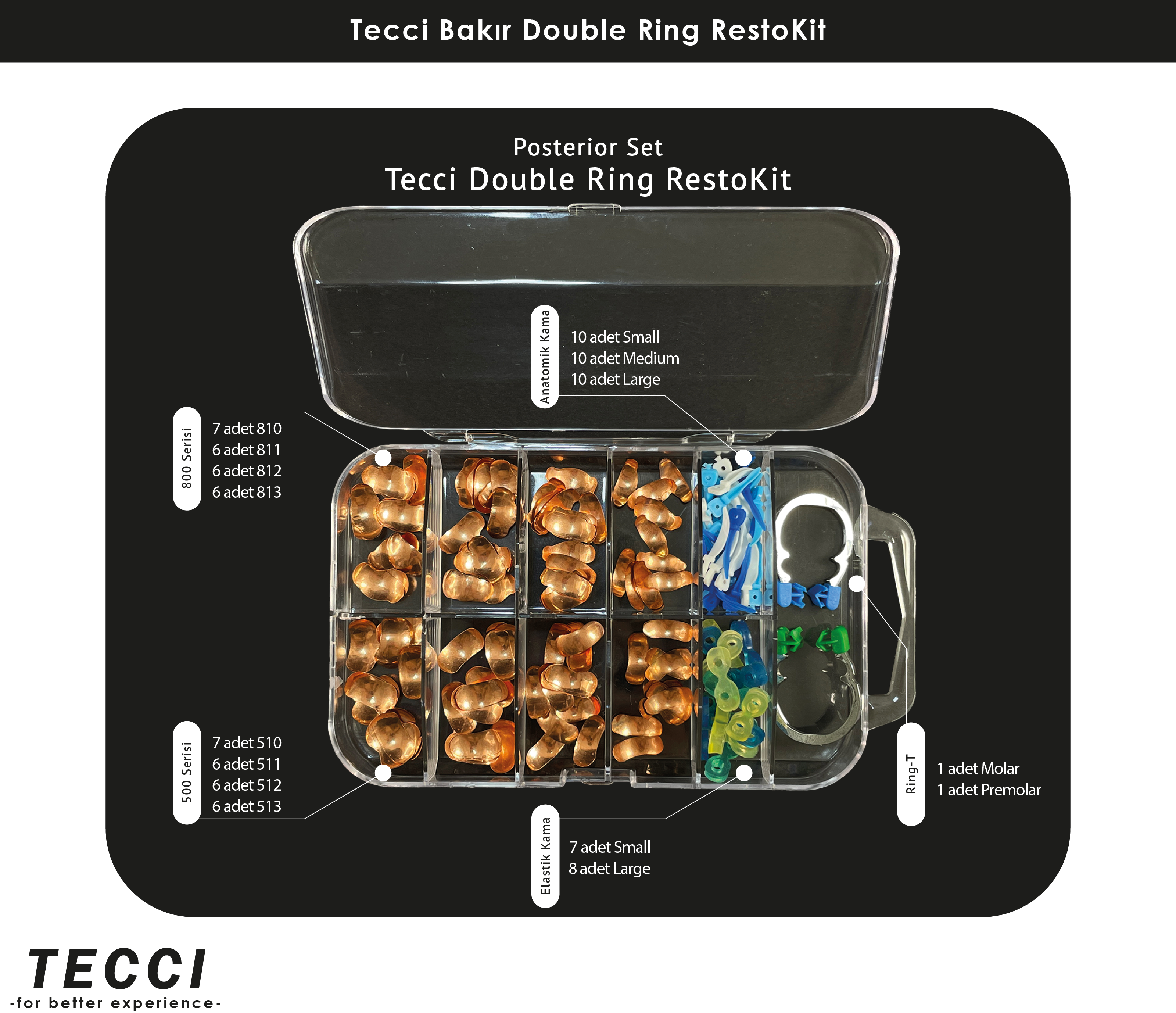 Tecci Double Ring RestoKit - Bakır