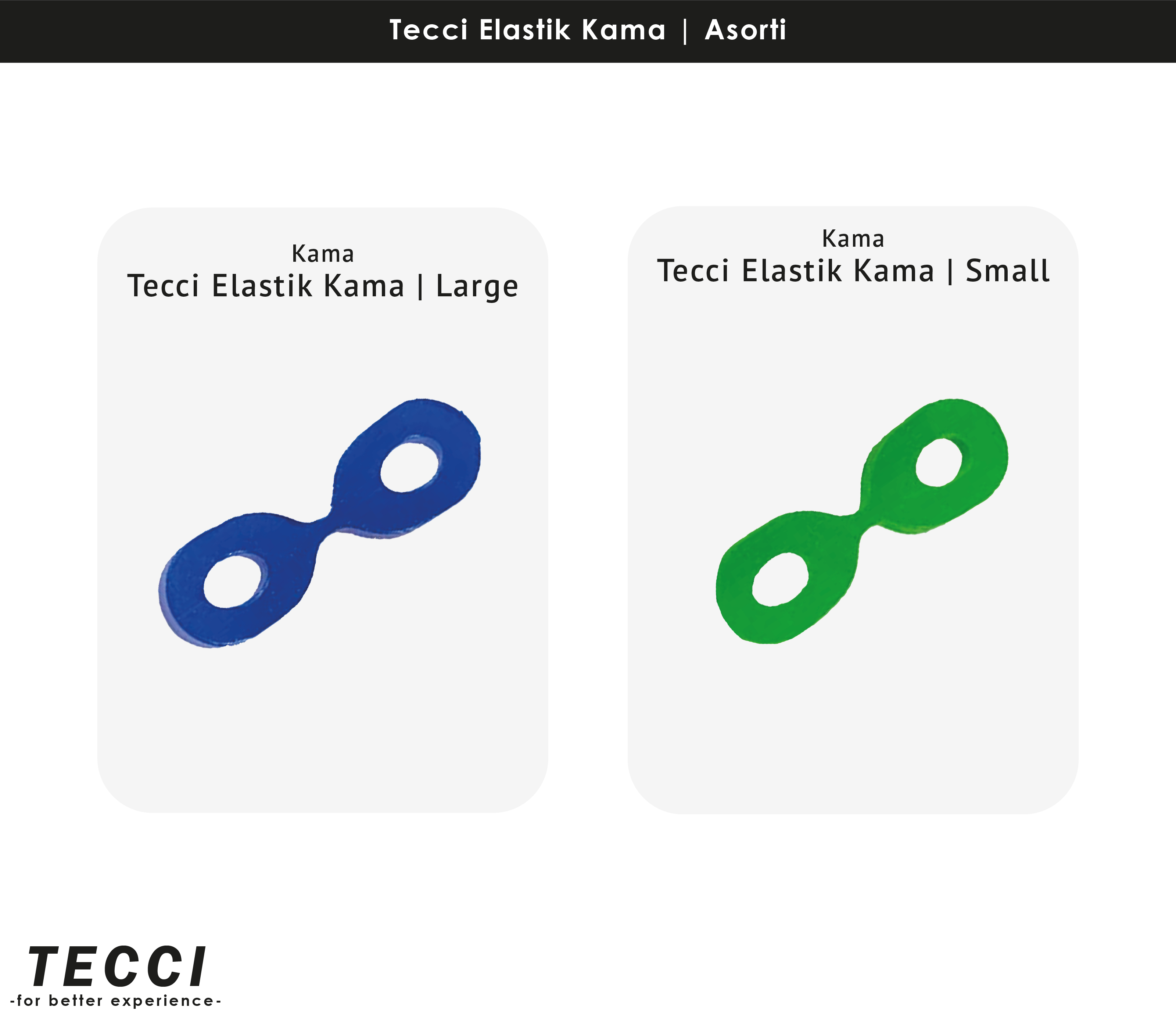 Tecci Elastik Kama - Asorti