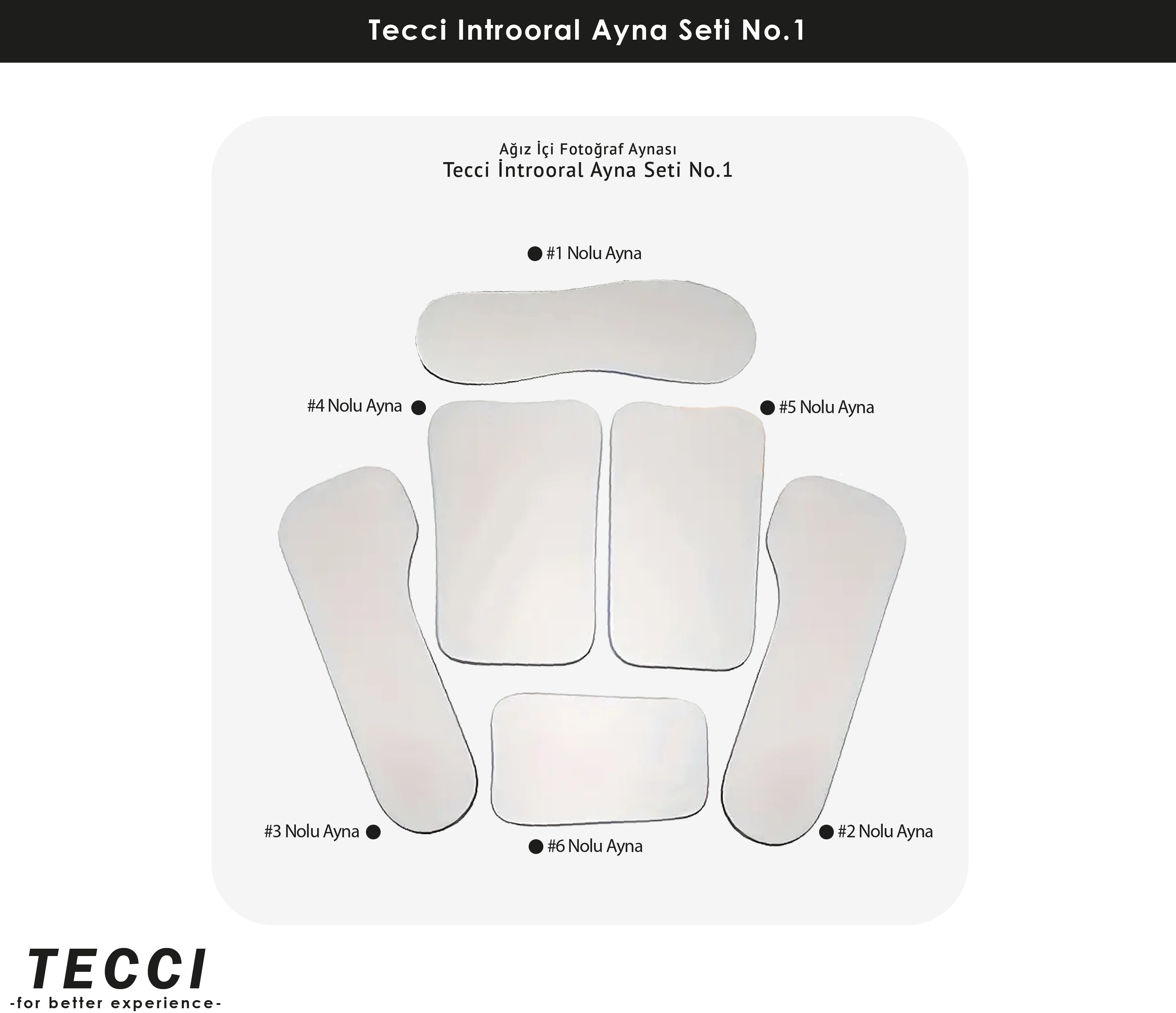 Tecci İntrooral Ayna Seti No.1