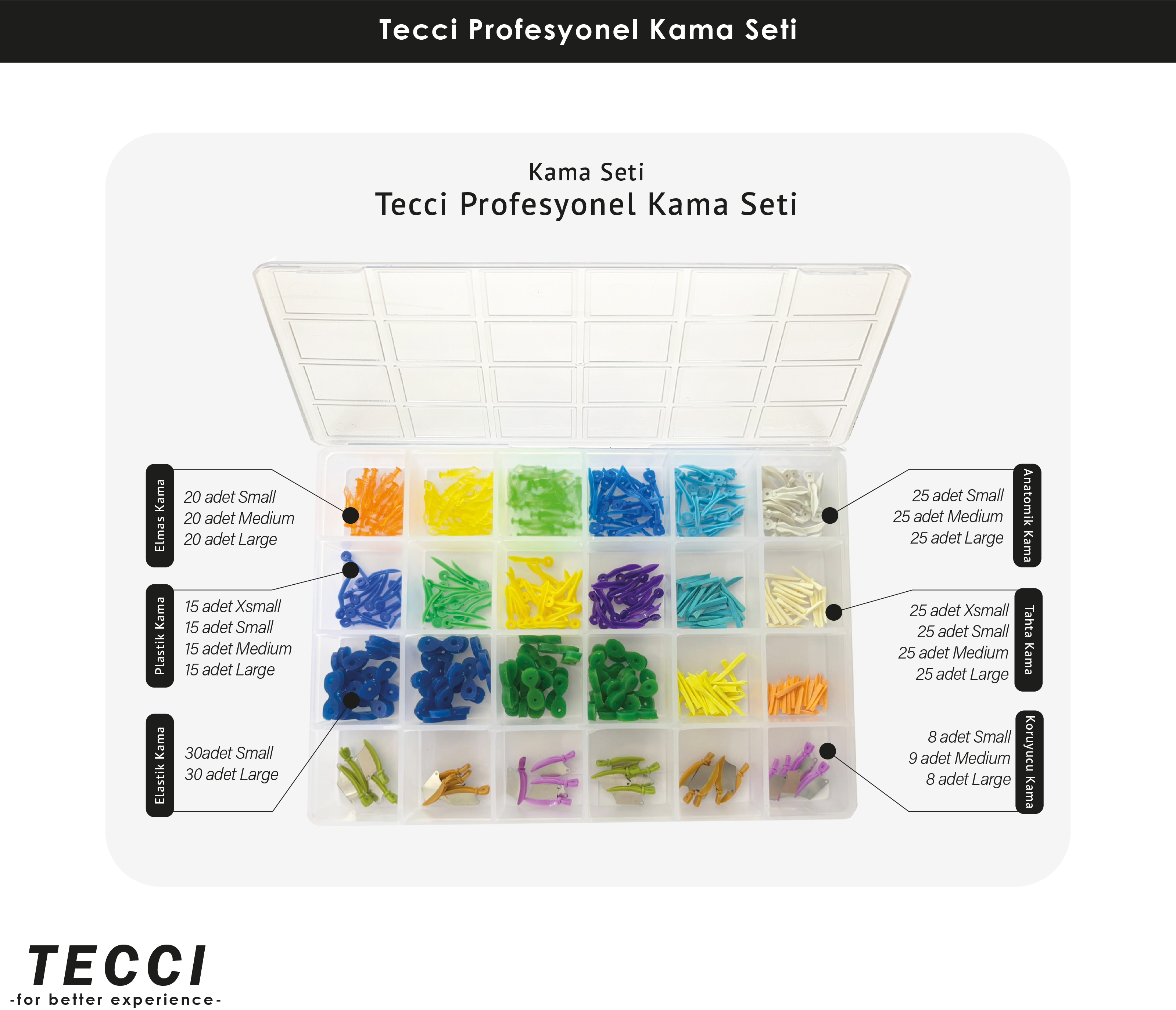 Tecci Profesyonel Kama Seti
