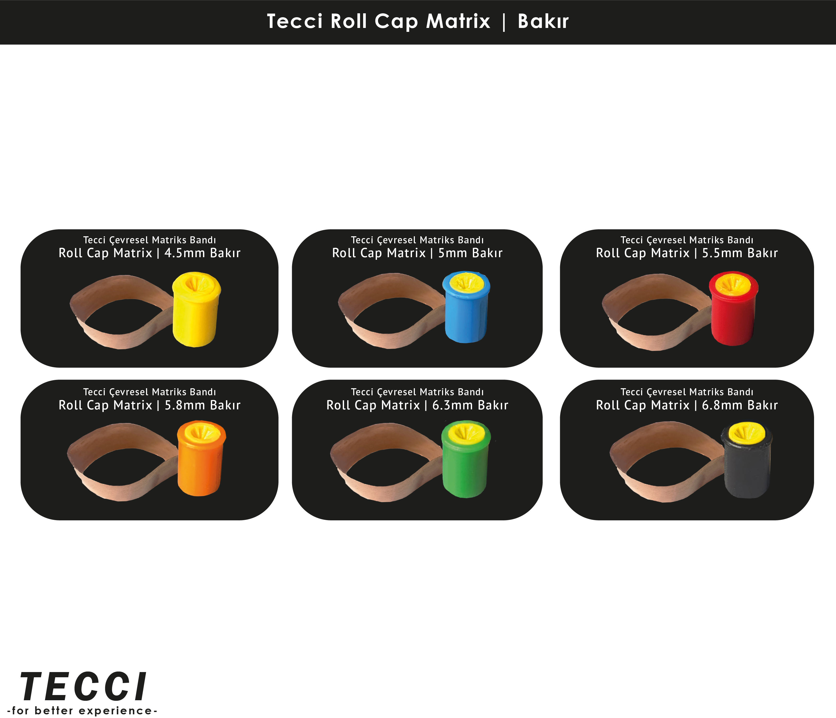 Tecci Roll Cap Matrix – Bakır