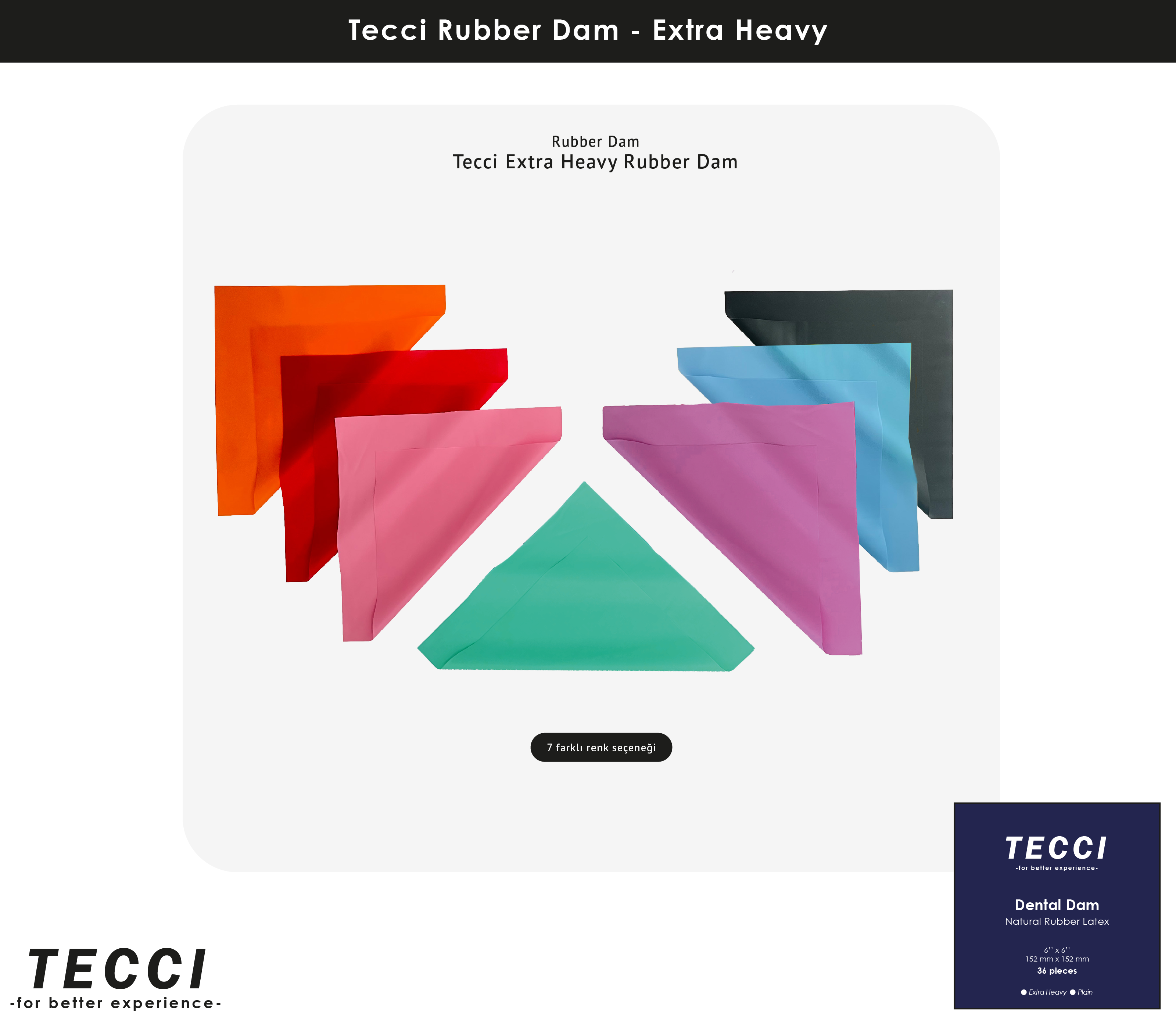  Tecci Rubber Dam – Extra Heavy