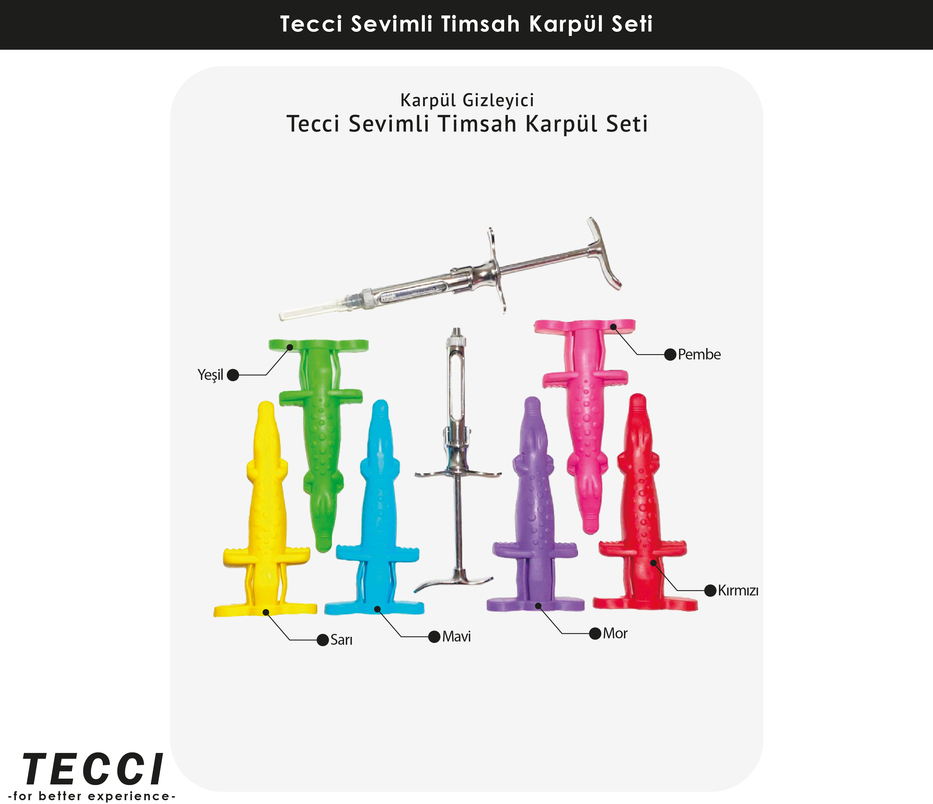 Tecci Sevimli Timsah Karpül Seti