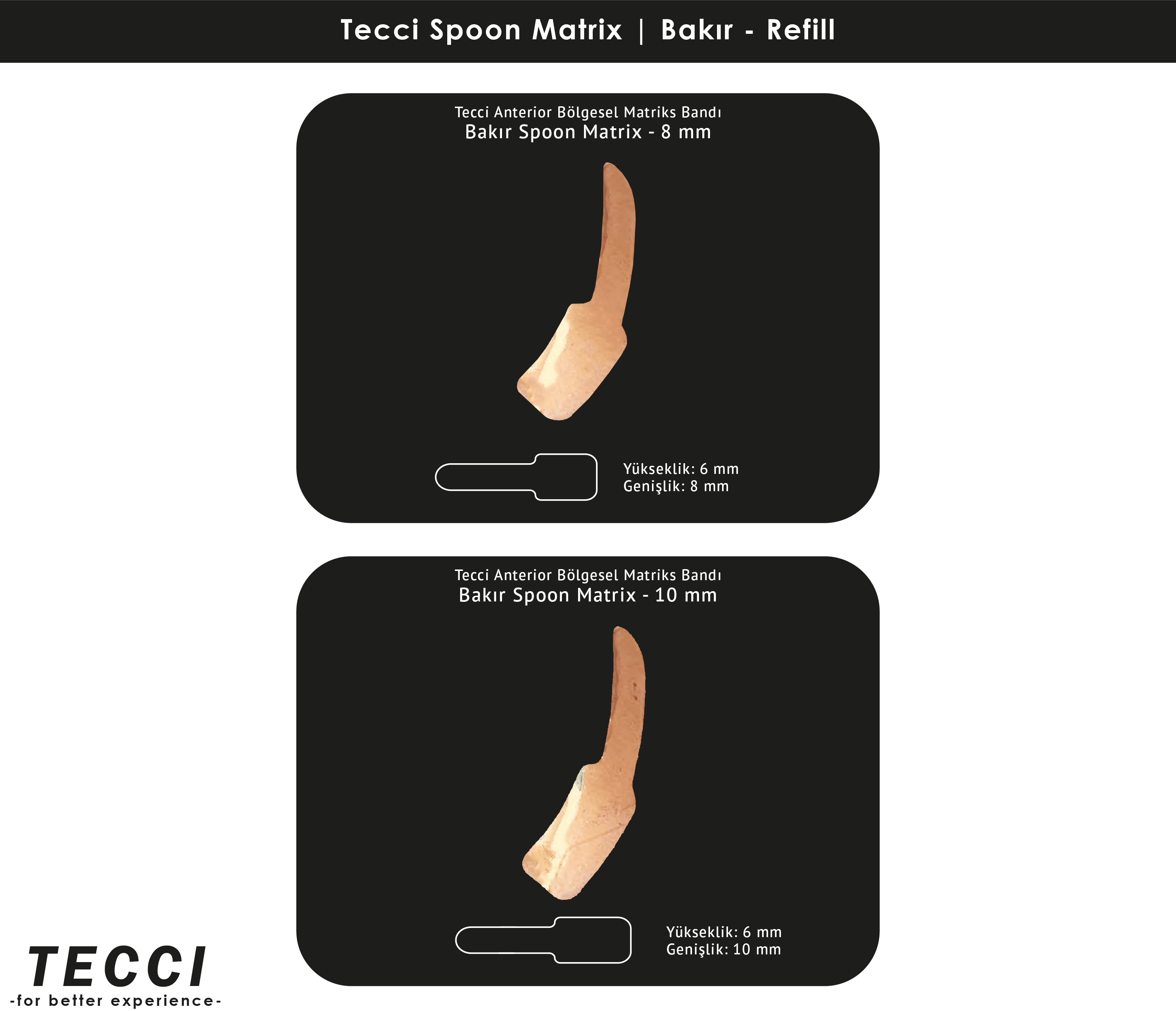 Tecci Spoon Matrix Refill – Bakır