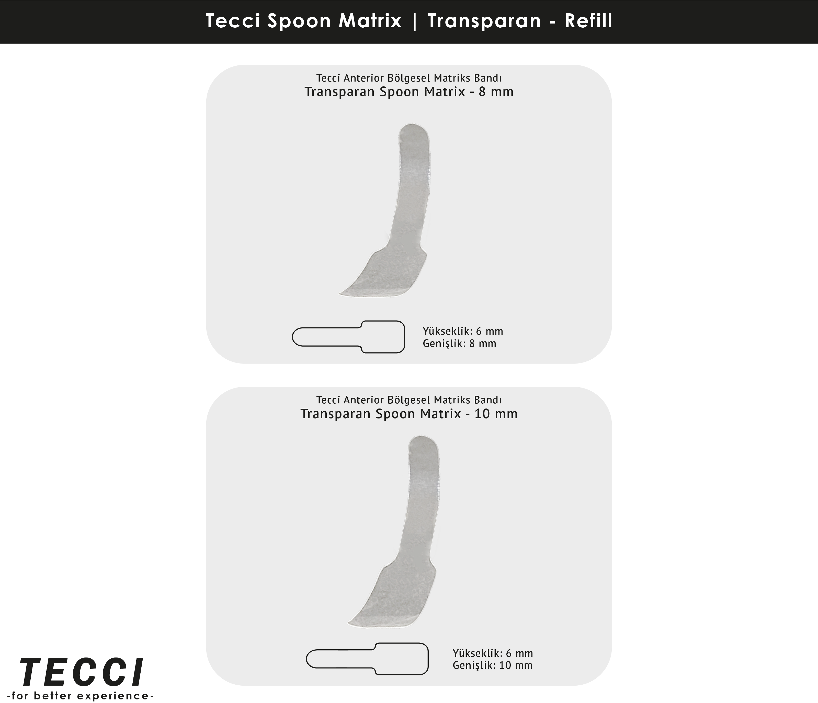 Tecci Spoon Matrix Refill – Transparan