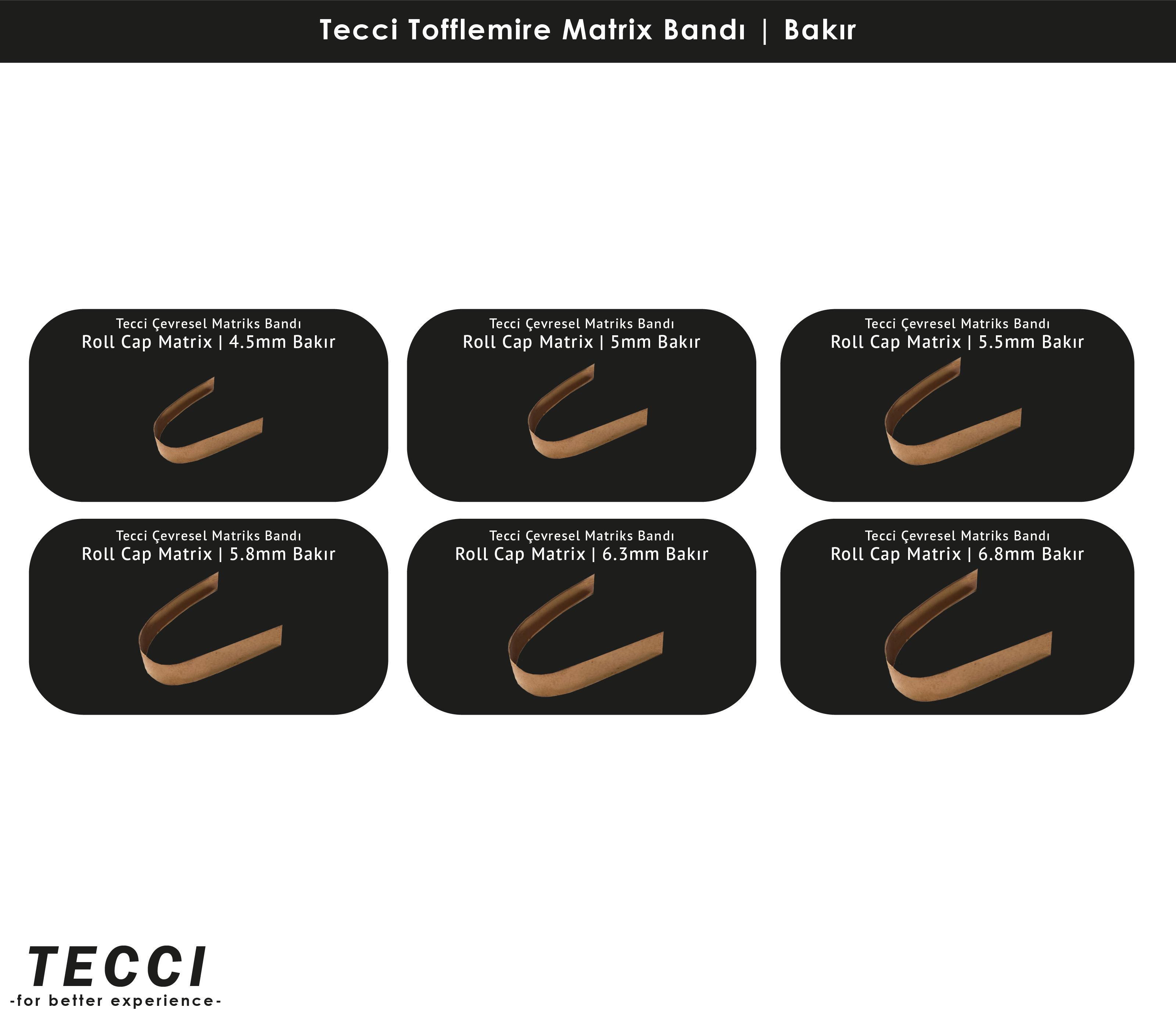 Tecci Tofflemire Matrix Bandı – Bakır