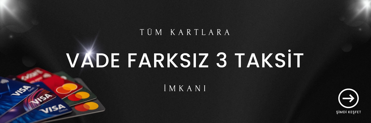 Tüm kartlara vade farksız 3 taksit fırsatı